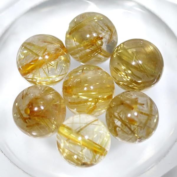 Amazon | マニハール産 ヒマラヤ 水晶 ゴールドルチル クローライト